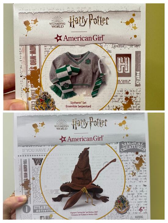 American Girl Other - American Girl Harry Potter Wizard Sorting Hat & Broom Nimbus 2000 18-inch Dolls